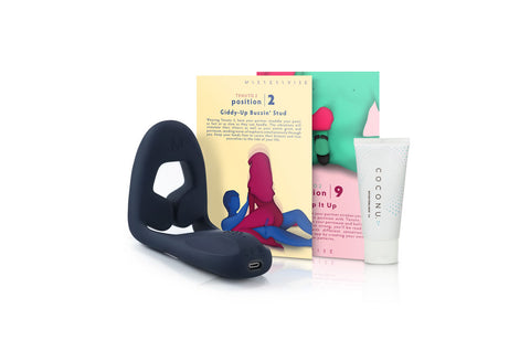 Get the award-winning, smart, adaptable Tenuto 2 vibrator, the beautiful Playcards and thick lube together and save.